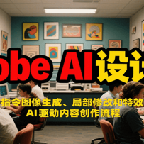 Adobe AI��ƿΣ��ı�ָ��ͼ�����ɡ��ֲ��޸ĺ���Ч��ƣ�AI�������ݴ�����