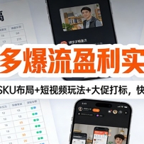 ƴ��౬��ӯ��ʵս�Σ���ͼ����+SKU����+����Ƶ�淨+��ٴ�꣬����������