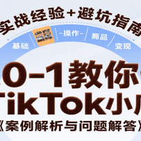 ��0-1������TikTokС�꣬������֪��С�������ѡƷ�����ֵȣ��������볣��