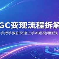 AIGC�������̲��Σ��ְ��ֽ����������AI����Ƶ׬Ǯ