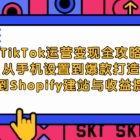 TikTok��Ӫ����ȫ���ԣ����ֻ����õ�������죬�ٵ�Shopify��վ��������ȡ