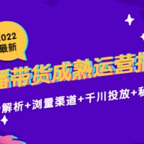 2022����ֱ������������Ӫָ��3.0�����ƽ���+�������+ǧ��Ͷ��+˽���̳�