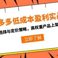 ƴ���ͳɱ�ӯ��ʵս����Ŀѡ���붨�۲��ԣ���Ȩ�ز�Ʒ�ϼ�ʵ��