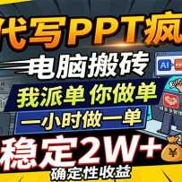 AI��дPPT���ˣ����԰�ש���ɵ�����������һСʱ��һ�������ȶ�2W+��ȷ����